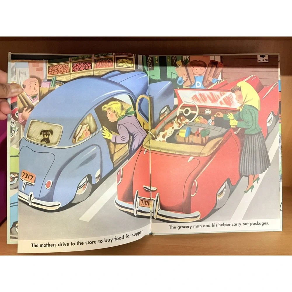 GREAT BIG CAR & TRUCK BOOK ~ Vintage 1970's Children's BIG‎ Golden Book
